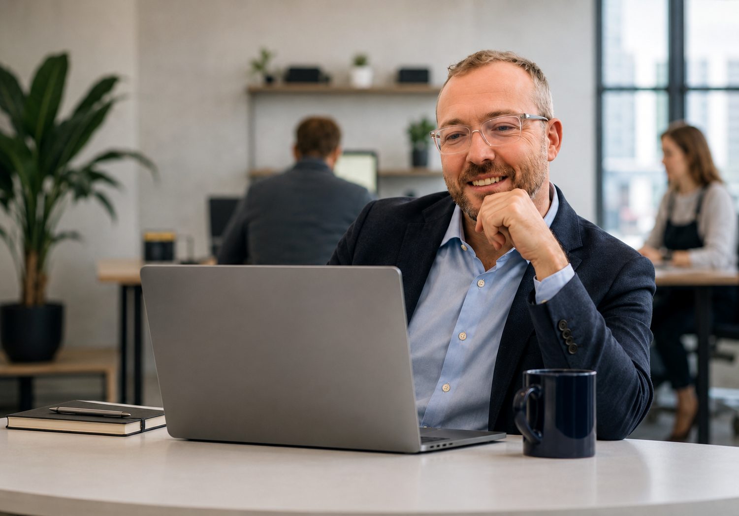 Matthew Musgrove, Caban COO, on a call with a founder